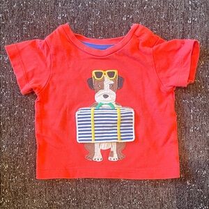 Baby Boden Red Dog Graphic Tee